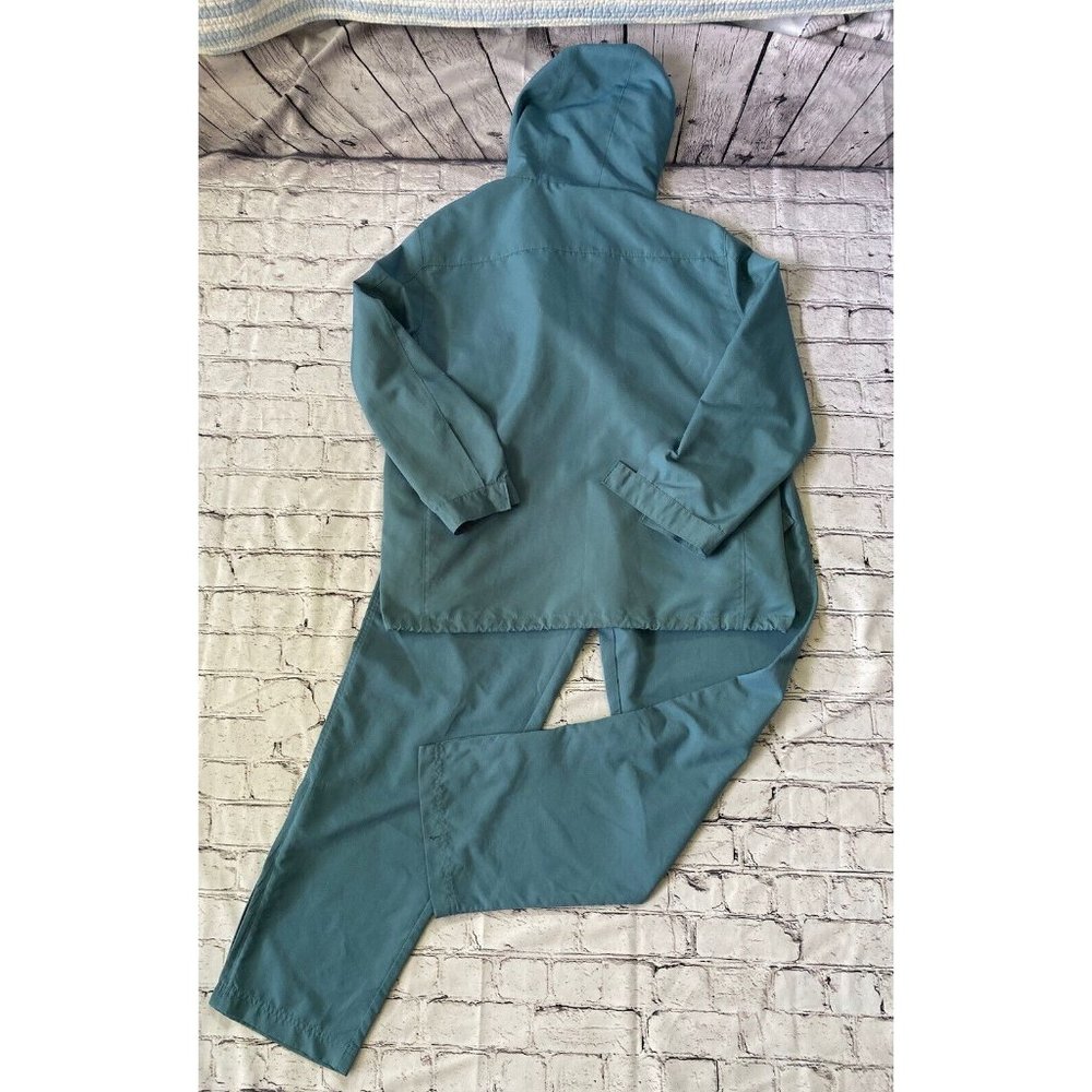 Women's Vintage Izod‎ Two Piece Hooded Track Suit Green Jacket Small Pant Medium - Picture 2 of 16